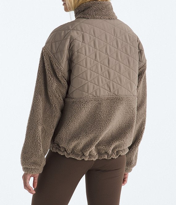 Women's Cabin Fleece Knit Dropped Shoulder Full Zip Sweatshirt - NF0A8DQ2