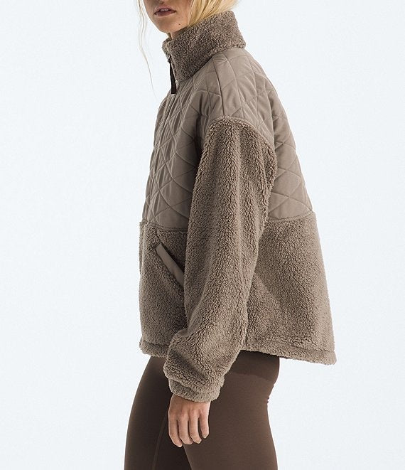 Women's Cabin Fleece Knit Dropped Shoulder Full Zip Sweatshirt - NF0A8DQ2