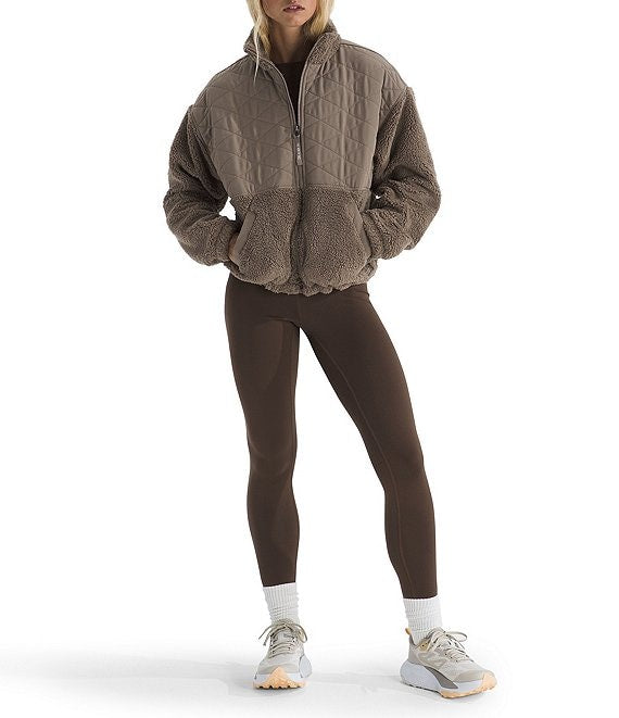 Women's Cabin Fleece Knit Dropped Shoulder Full Zip Sweatshirt - NF0A8DQ2