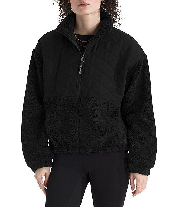 Women's Cabin Fleece Knit Dropped Shoulder Full Zip Sweatshirt - NF0A8DQ2