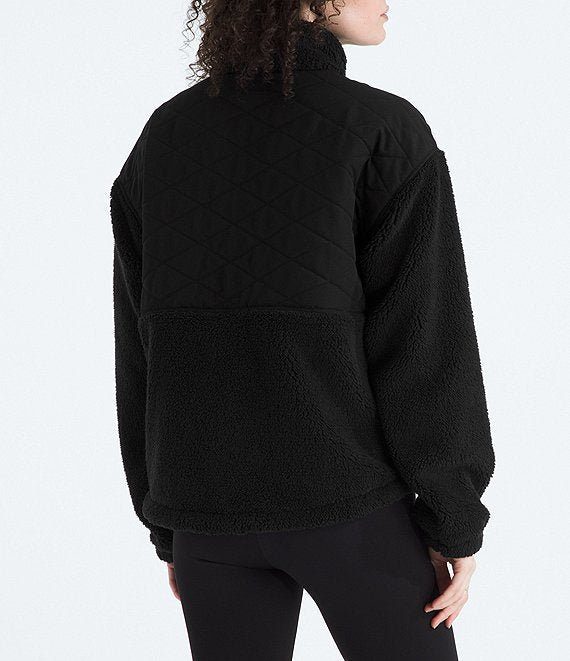 Women's Cabin Fleece Knit Dropped Shoulder Full Zip Sweatshirt - NF0A8DQ2