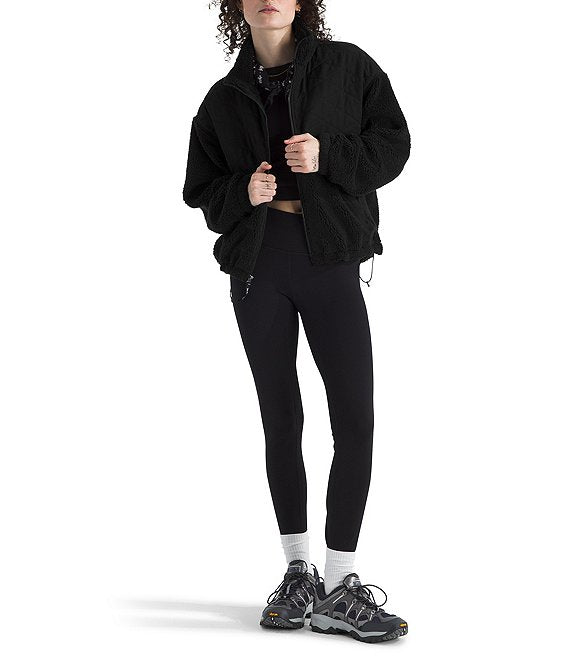 Women's Cabin Fleece Knit Dropped Shoulder Full Zip Sweatshirt - NF0A8DQ2