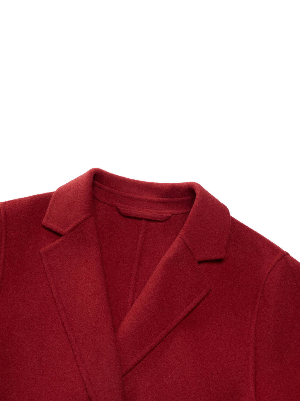 Cashmere Wool Blend Double-Faced Women Cape Coat With Leather Belt