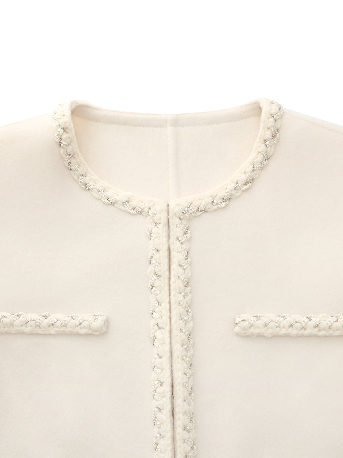 Cashmere Wool Blend Double-Faced Women Jacket