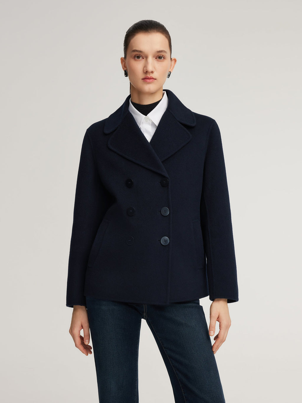 100% Wool Double-Faced Women Coat