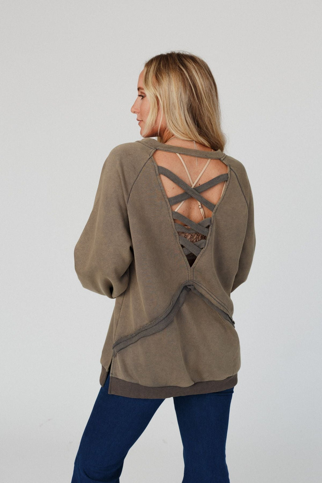 Crossed Paths Sweatshirt - Dusty Charcoal - Pre Order