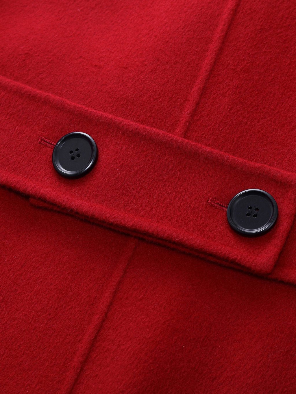 Cashmere Wool Blend Notched Collar Double-Faced Women Overcoat