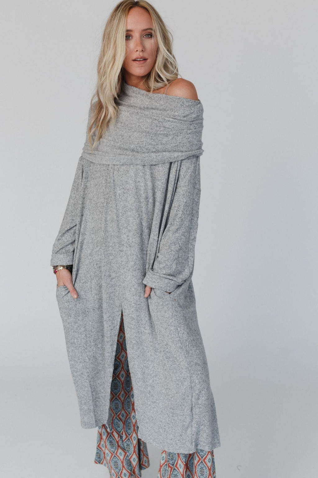 In Your Dreams Maxi Cardigan - Heather Gray - Pre Order