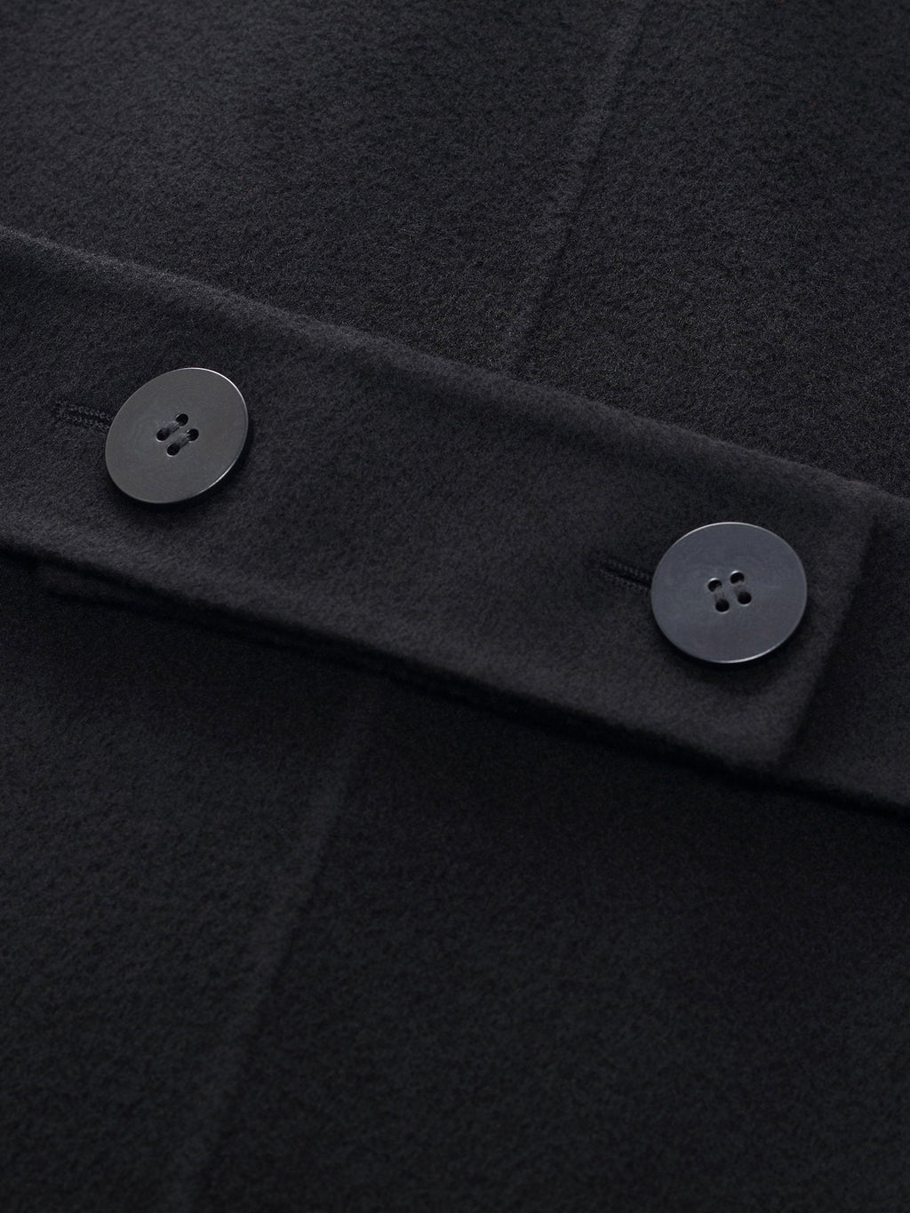 Cashmere Wool Blend Notched Collar Double-Faced Women Overcoat