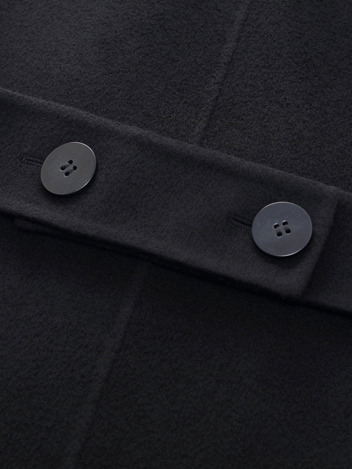 Cashmere Wool Blend Notched Collar Double-Faced Women Overcoat