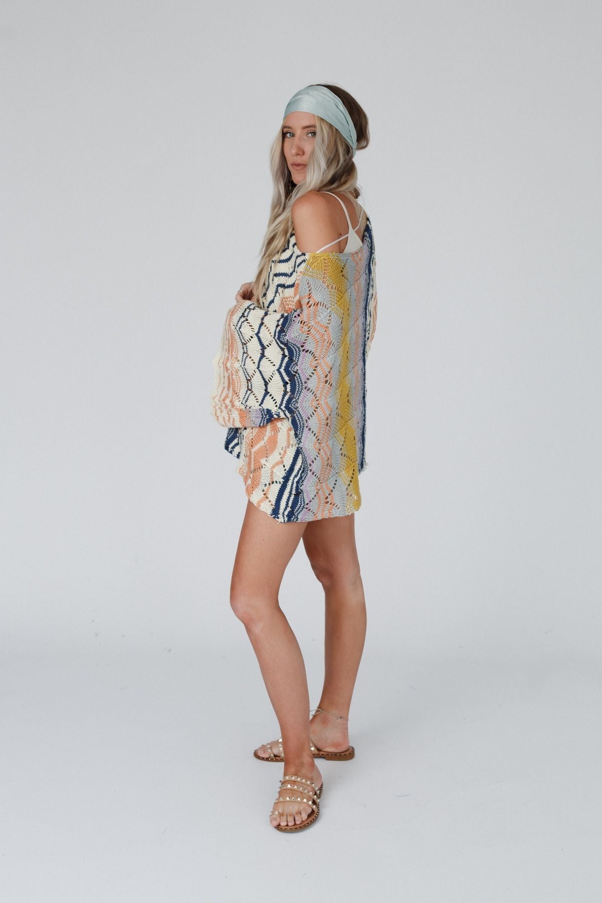 Rainbow Shores Knit Sweater - Multi