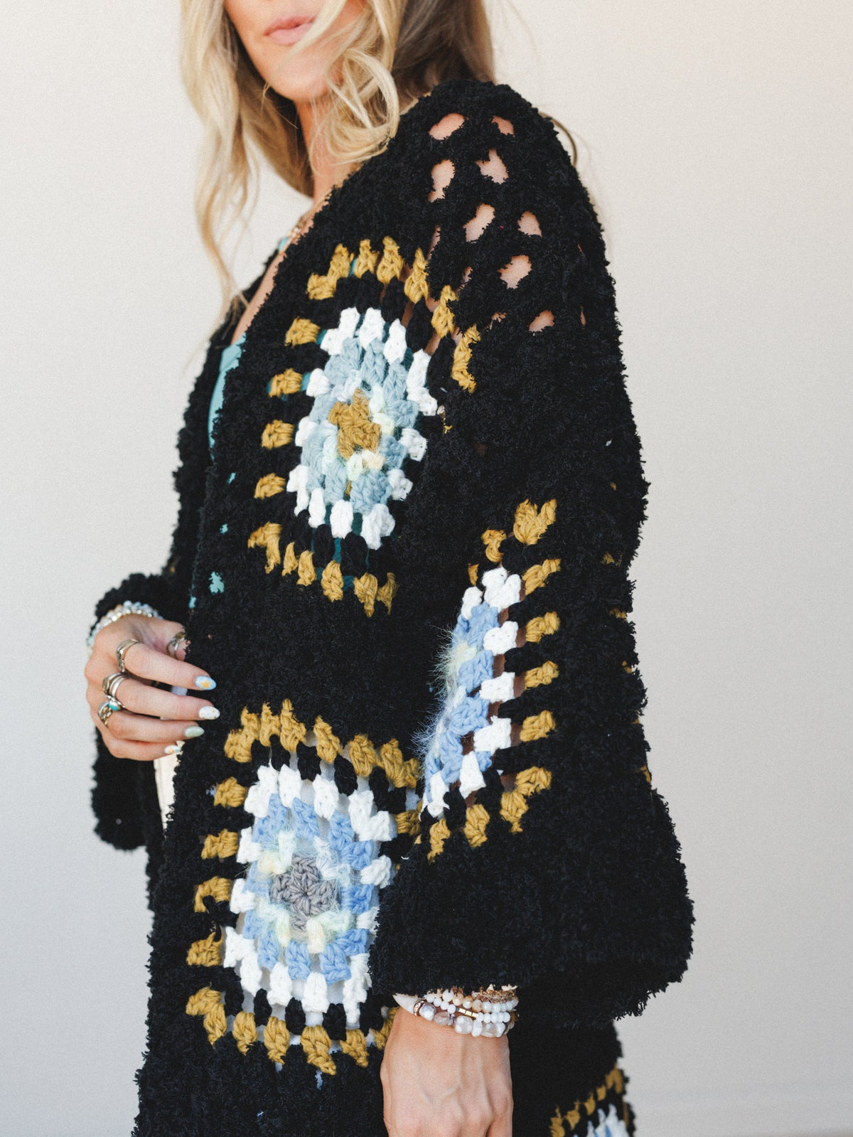 Not Your Grannys Cardigan - Black