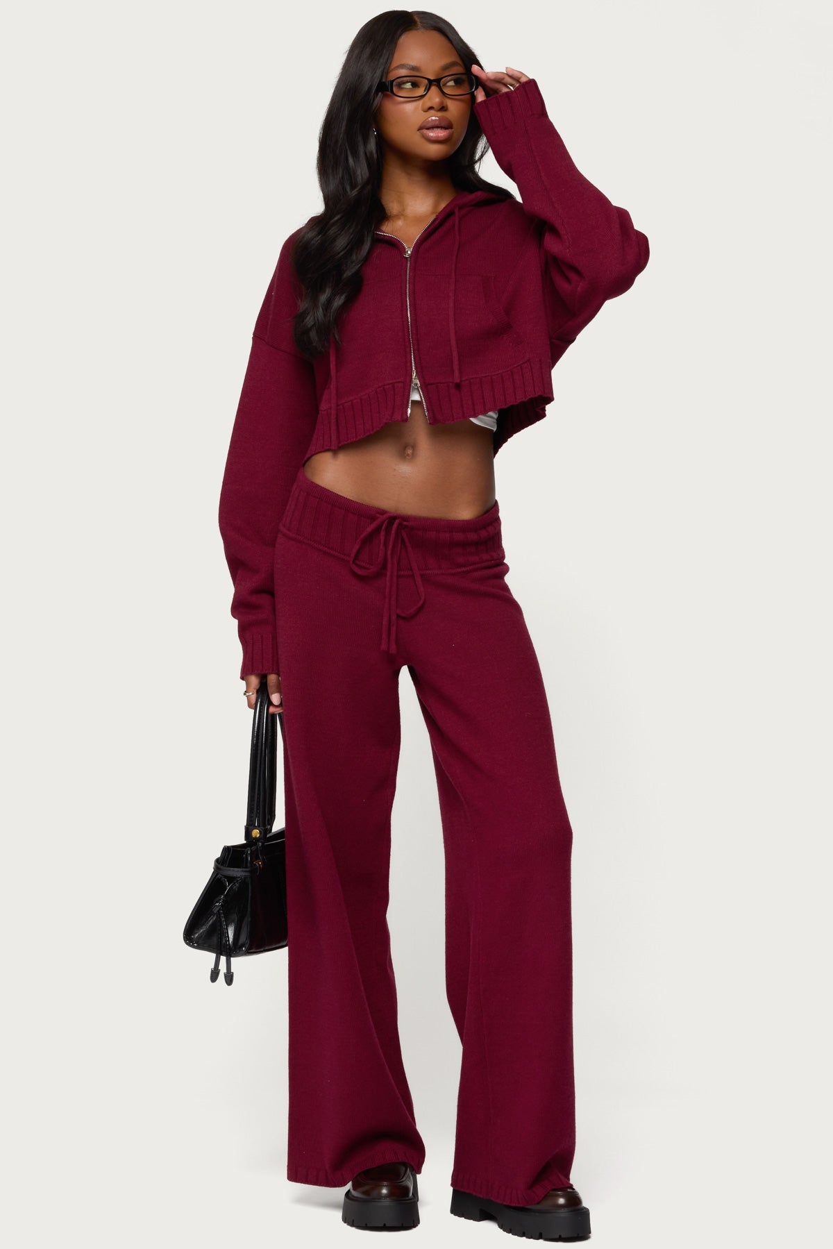Russell Knit Hooded Cardigan