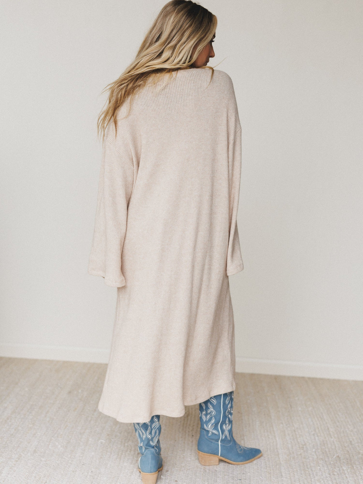 The Nest Emma Lu Duster Cardigan - Oatmeal