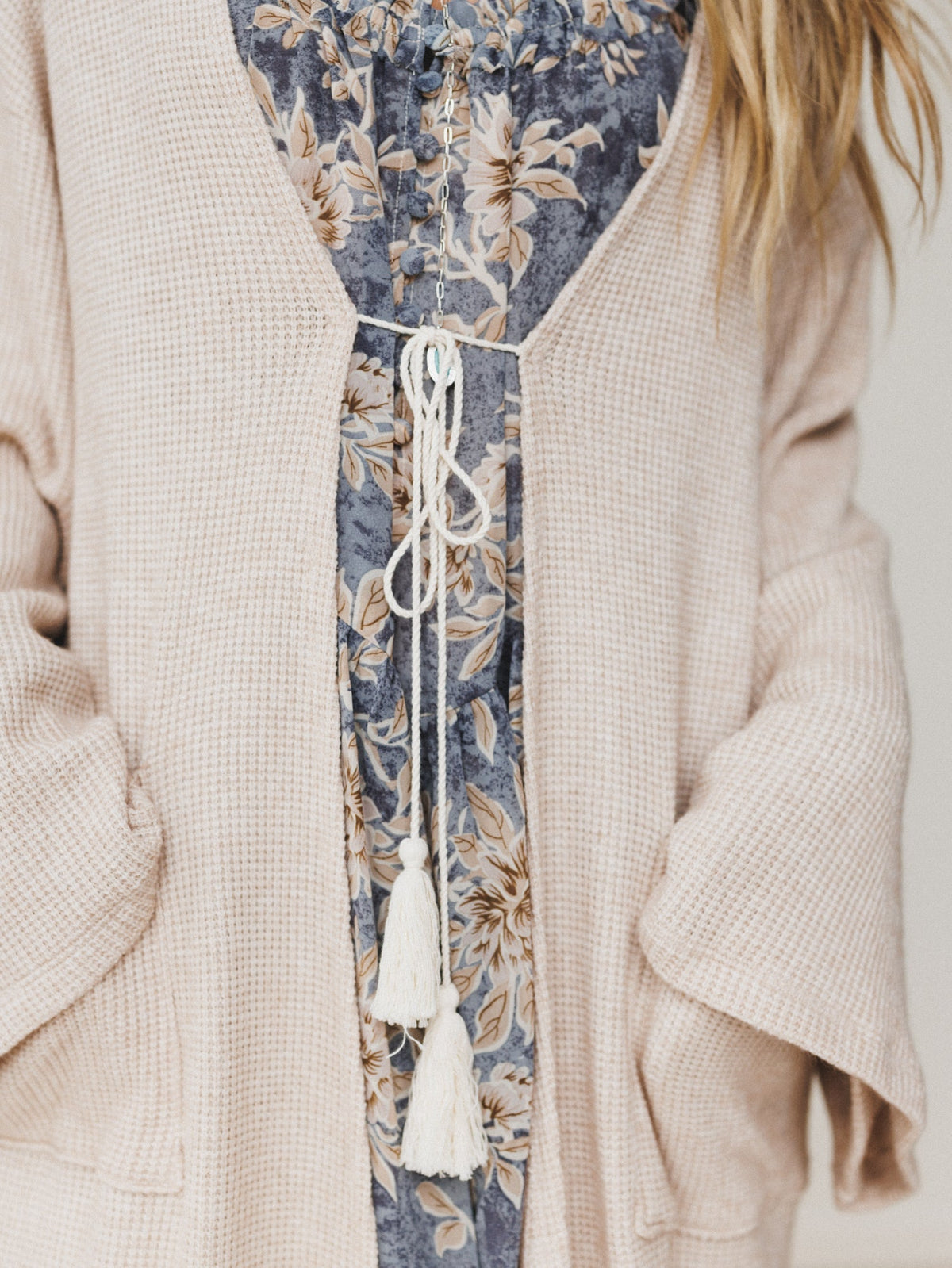 The Nest Emma Lu Duster Cardigan - Oatmeal