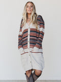 In The Seams Long Cardigan  - Light Beige - Pre Order