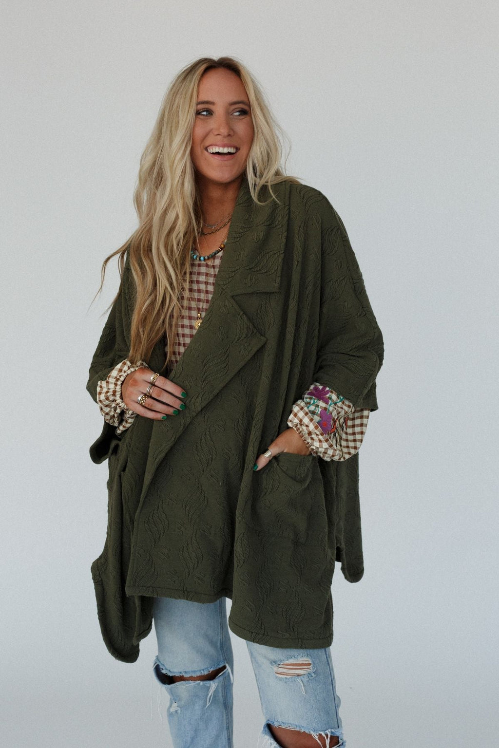 Elea Cardigan - Olive - Pre Order