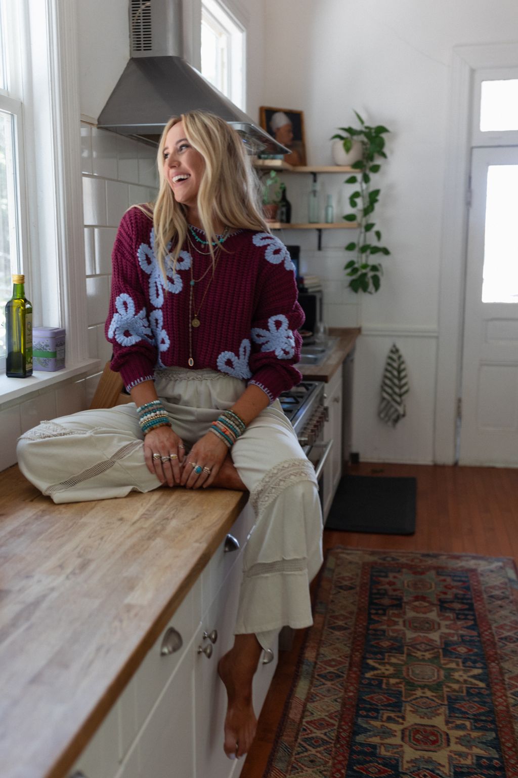 Daisy Belle Sweater - Purple - Pre Order