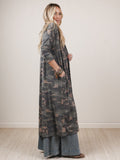 The Nest Essential Camo Cardigan - Olive Charcoal - Pre Order