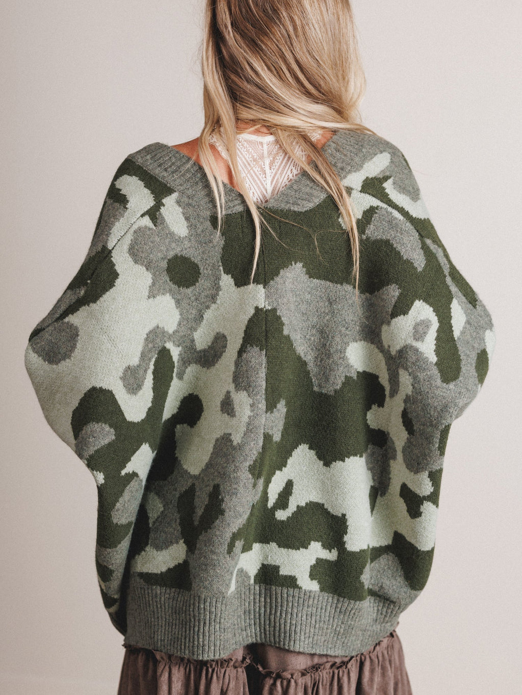 Into The Dusk Cardigan - Camo