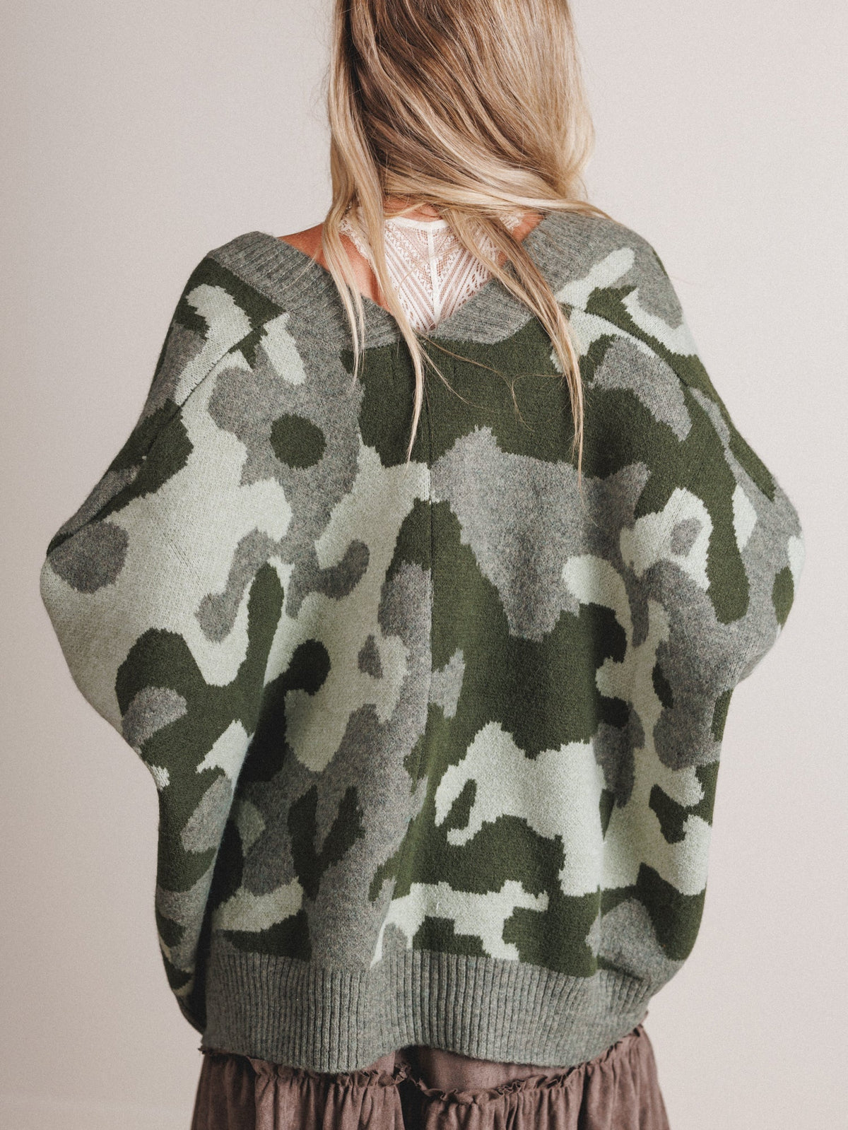 Into The Dusk Cardigan - Camo