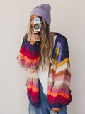 Wrapped up in Color Knit Cardigan - Rainbow - Pre Order