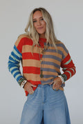 Dulcie Striped Sweater - Camel - Pre Order