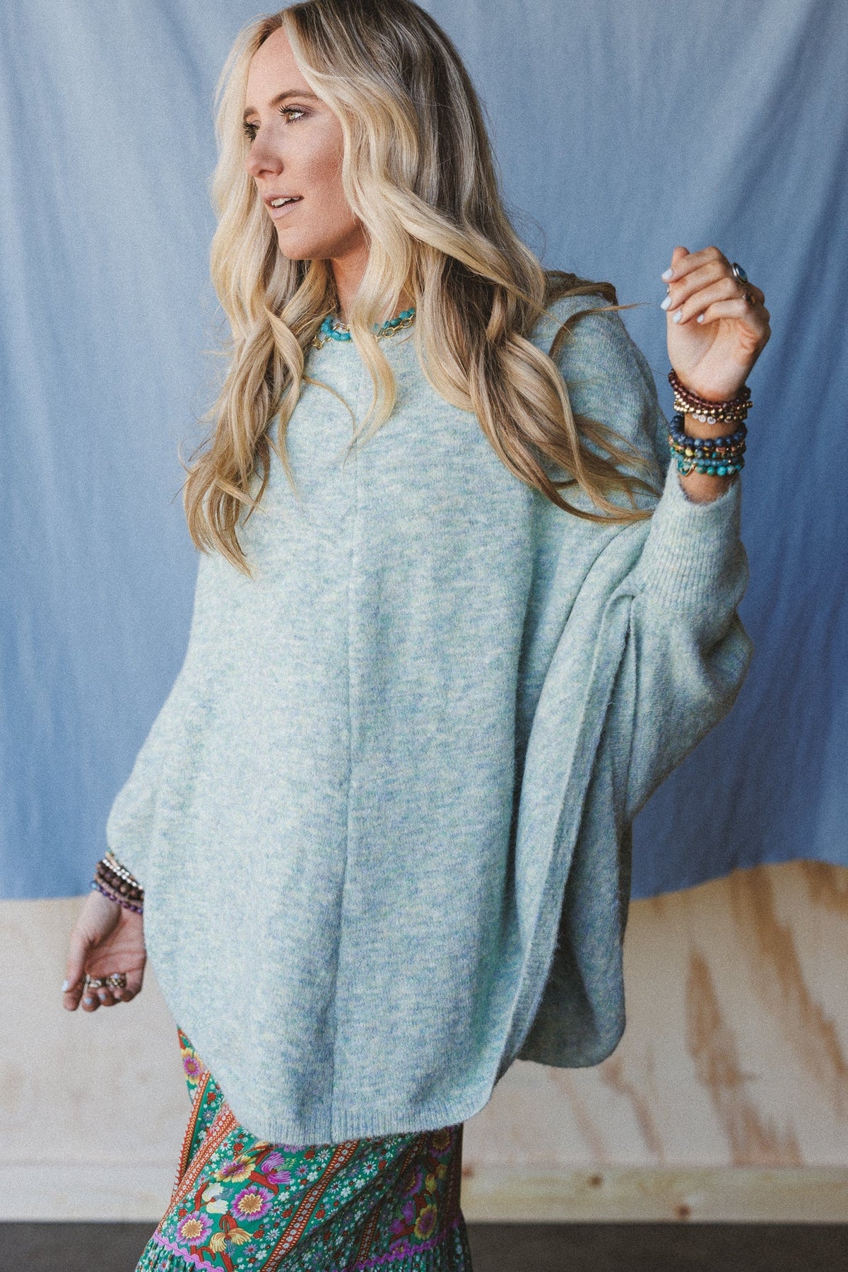 The Nest Gwyneth Sweater - Blue Multi