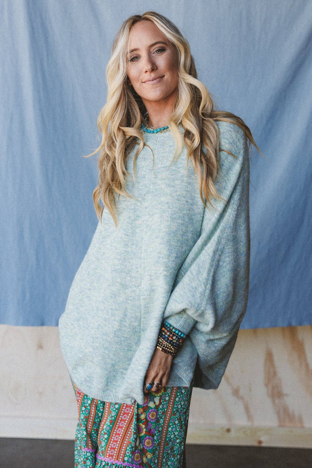 The Nest Gwyneth Sweater - Blue Multi