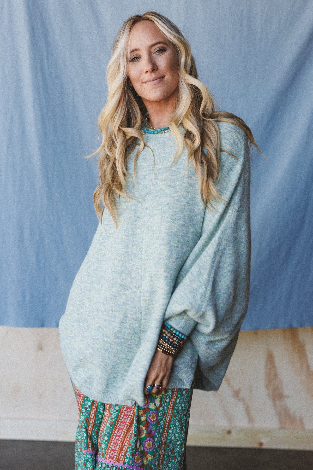 The Nest Gwyneth Sweater - Blue Multi