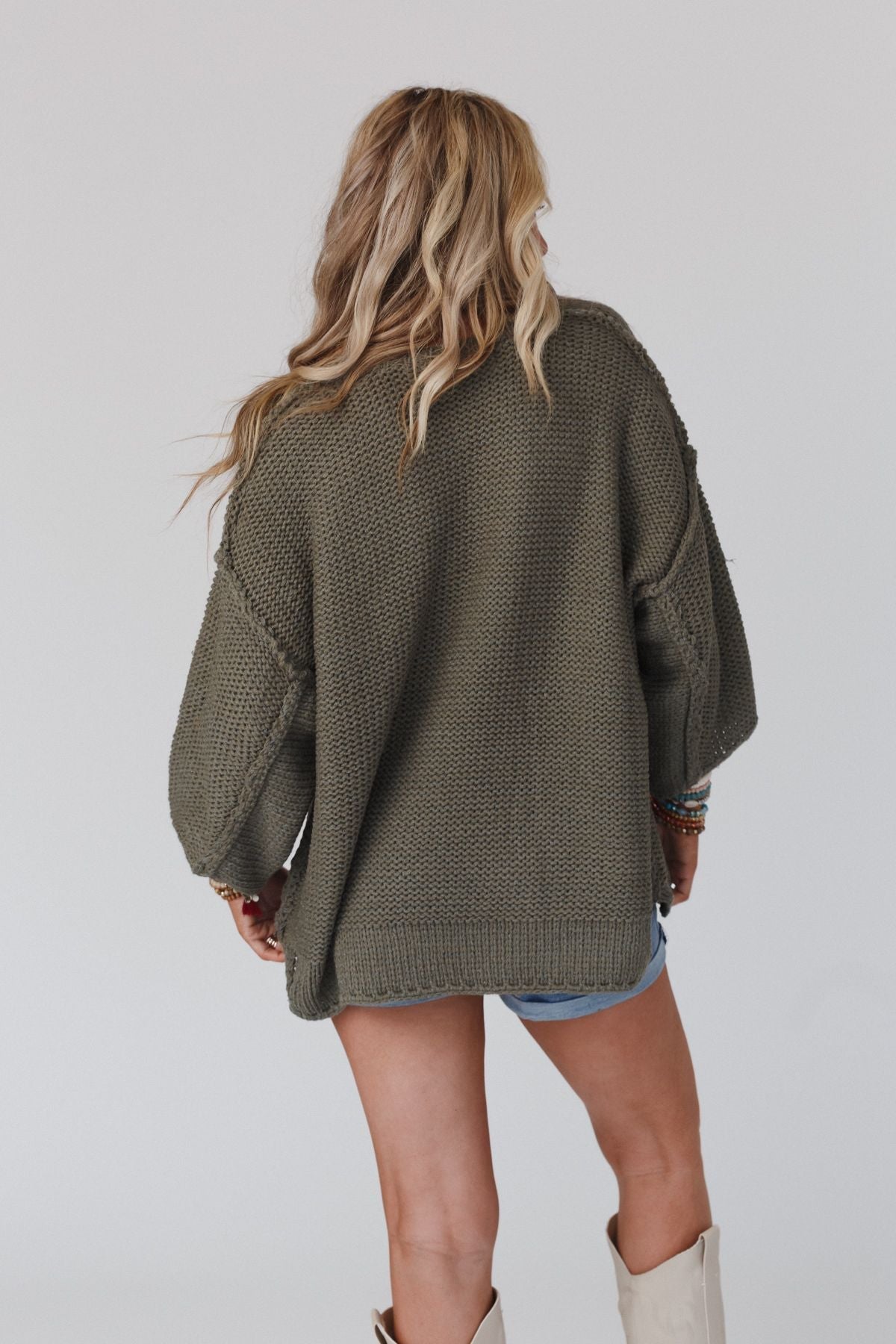 Crisp Air Sweater - Olive