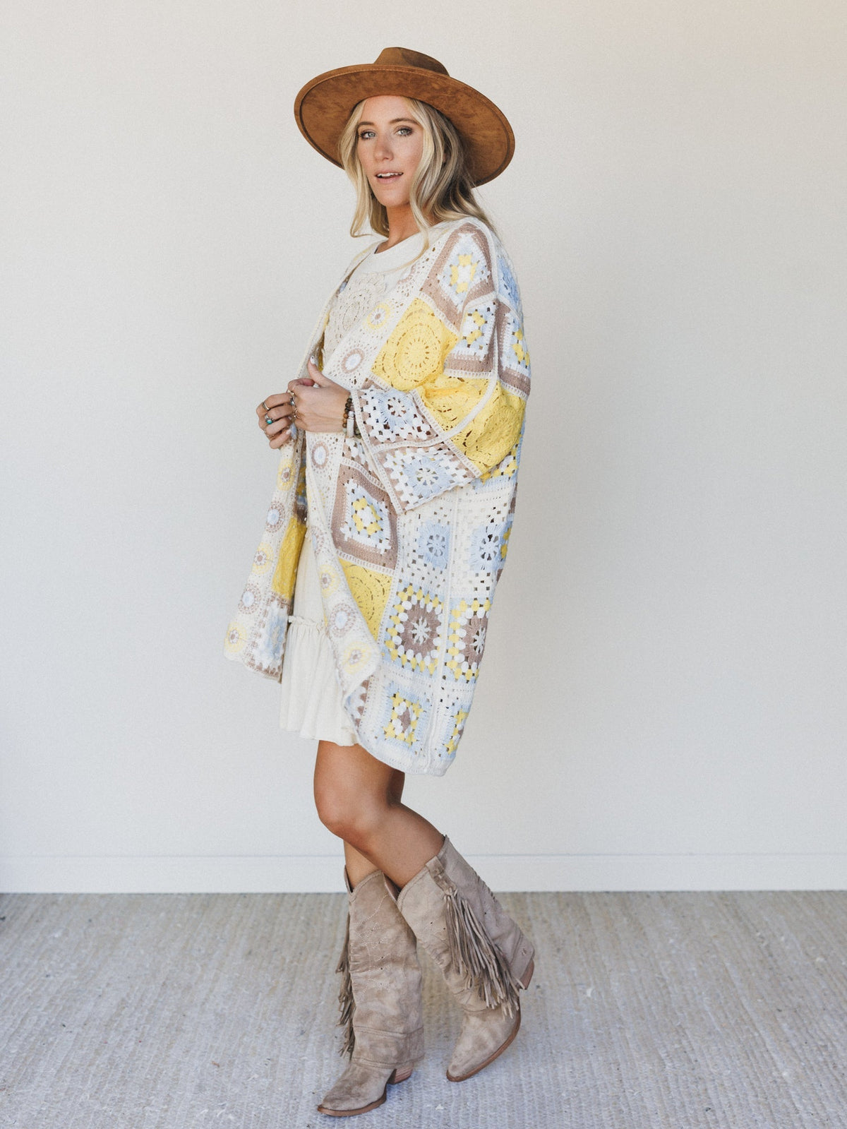 Holiday Journey Cardigan - Yellow Multi - Pre Order