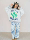 Cactus Dreams Sweater - Grey