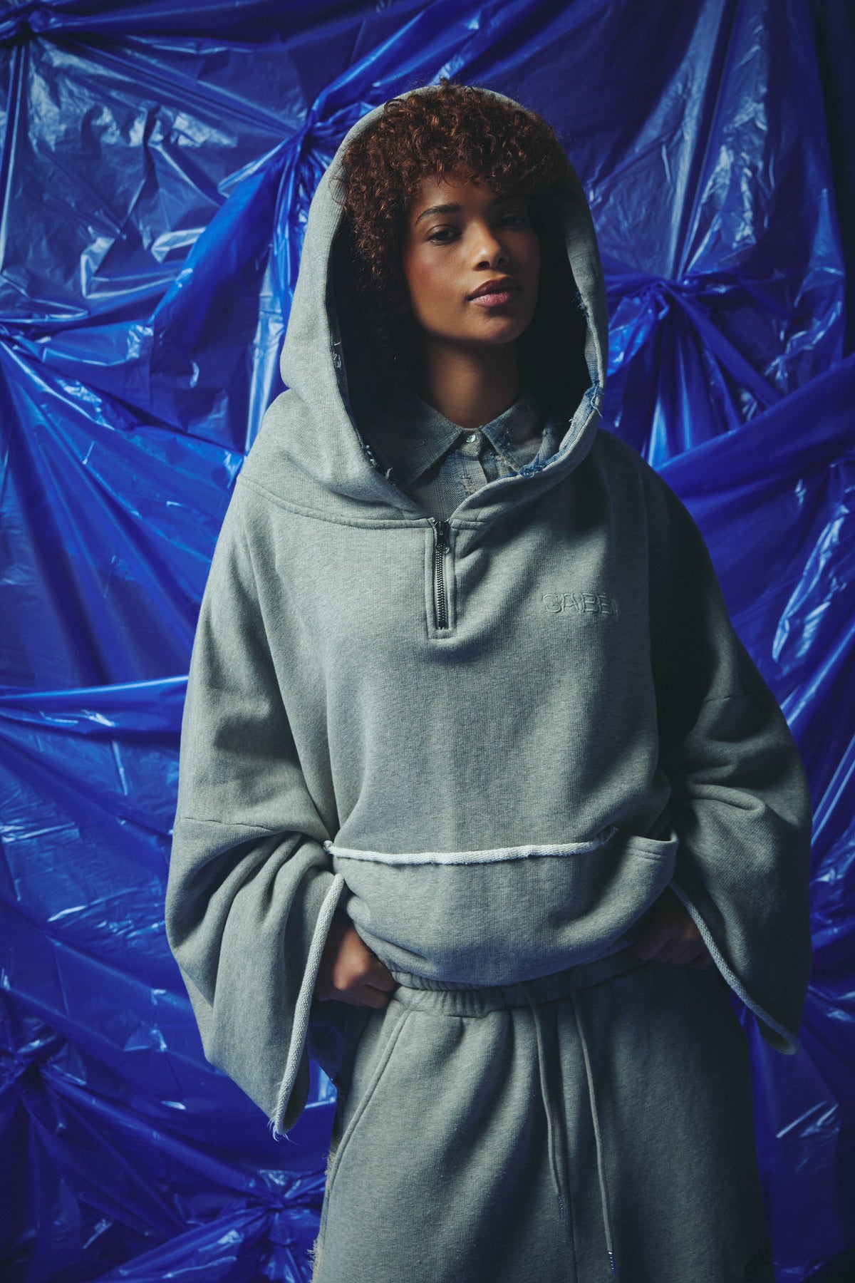 THE BE A KIND HUMAN HOODIE - BLUE