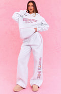 The Social Club Elena Oversized Hoodie Grey Marle
