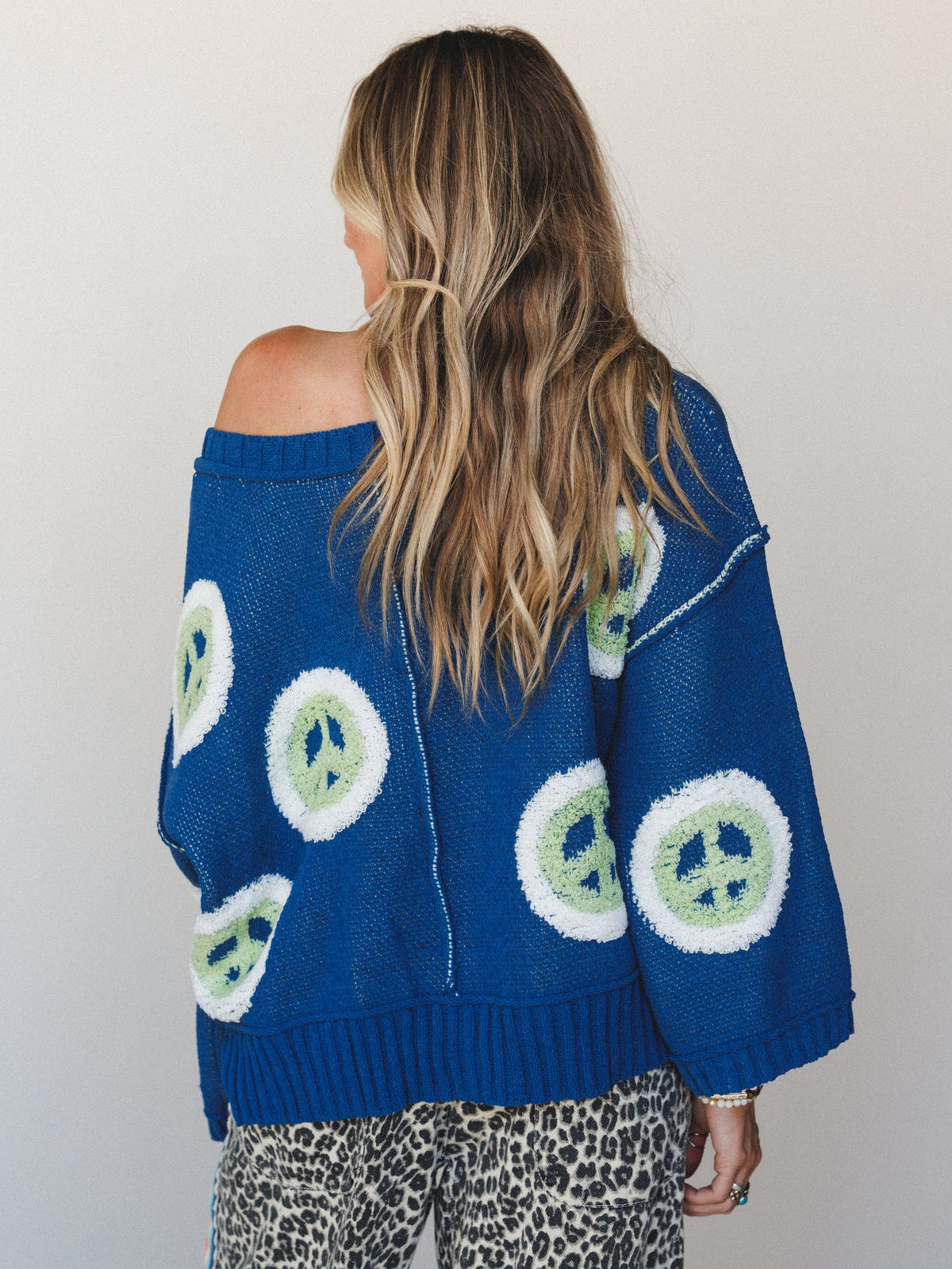 Peaceful Patterns Top - Blue