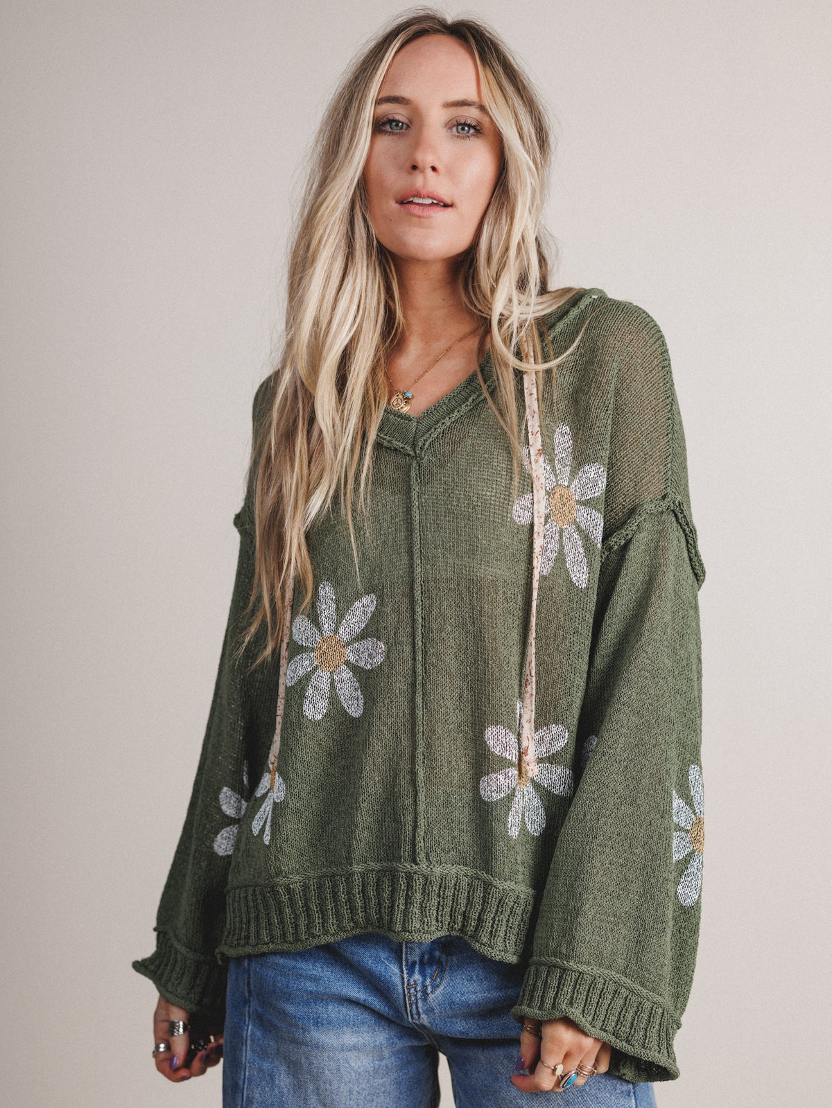 Sweet Meadows Sweater - Olive - Pre Order