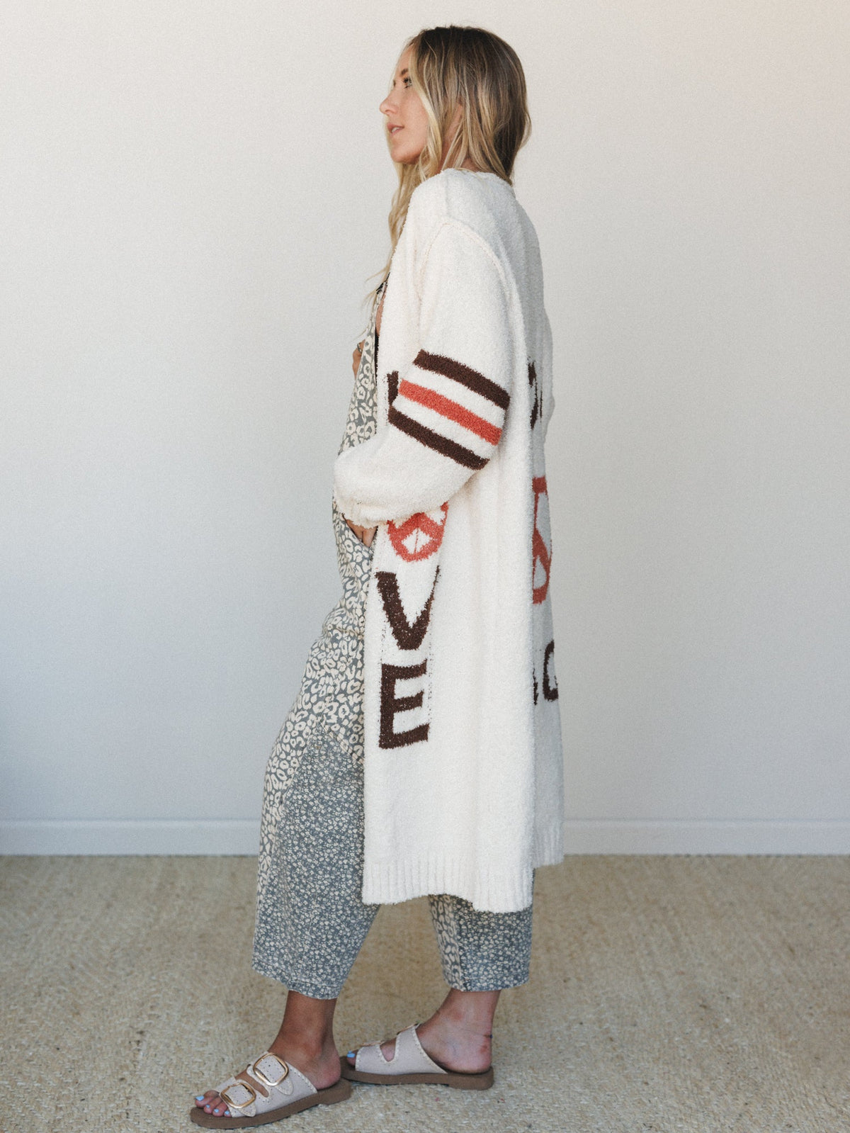 Groove In Love Sweater - Powder Cream