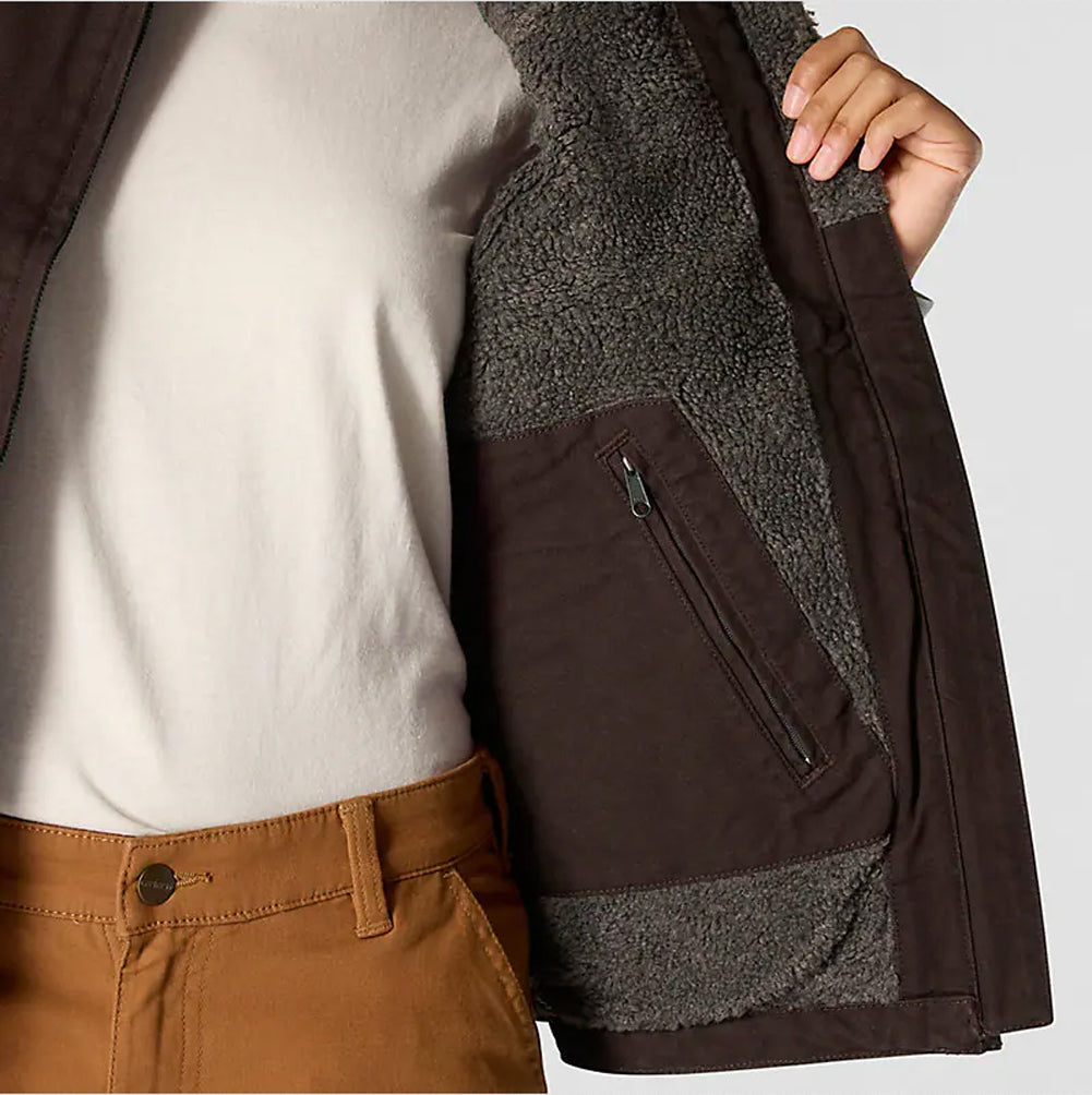 Women's Sherpa Lined Vest - Relaxed Fit - Washed Duck - 104224