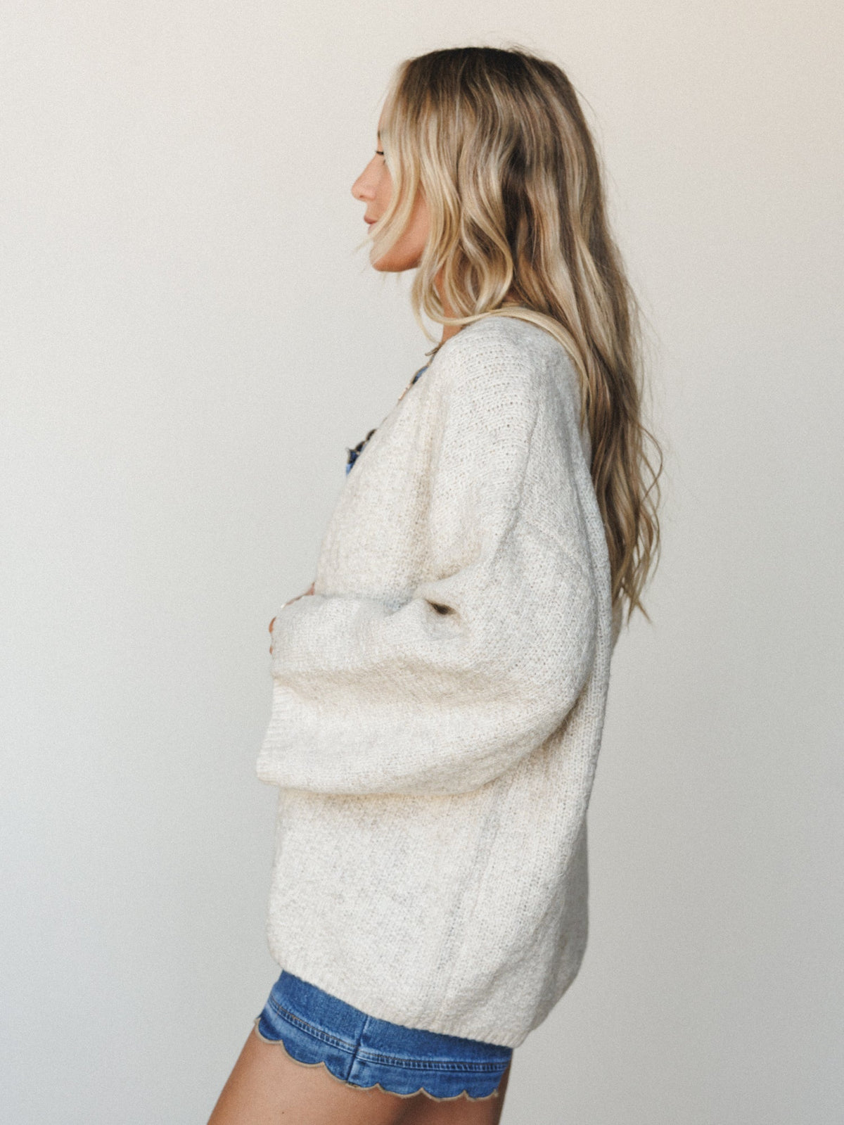 Willowbark Cardigan - Beige
