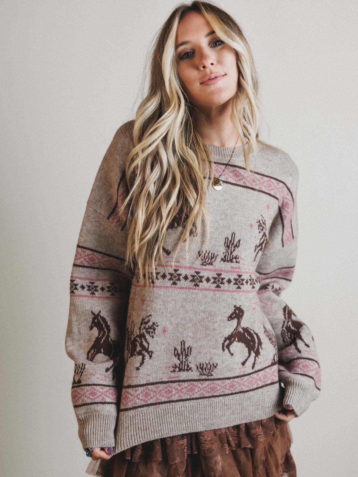 Sunset Stride Sweater - Taupe