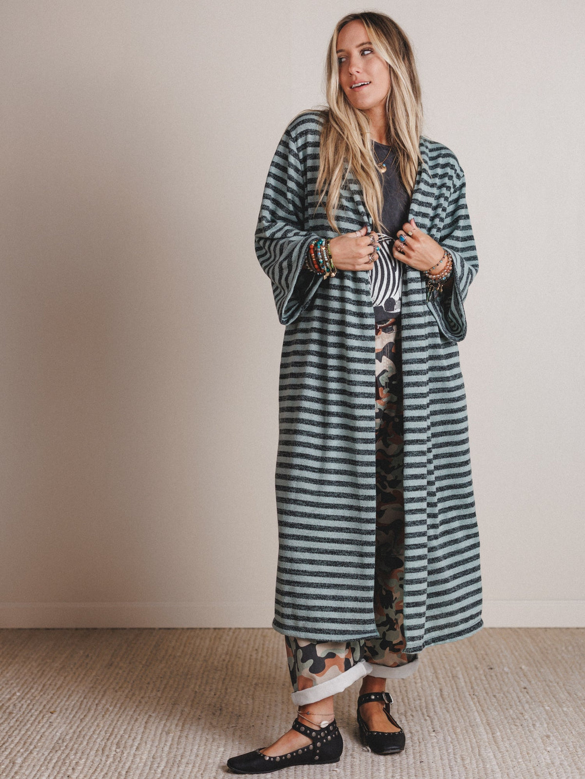 The Nest Endless Love Cardigan - Sage Black