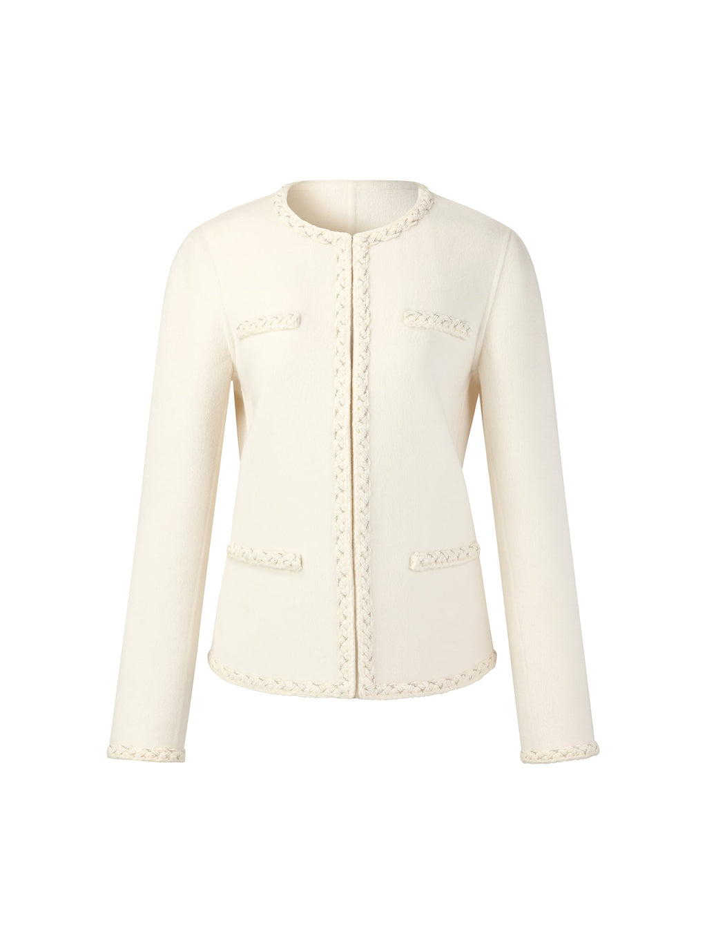 Cashmere Wool Blend Double-Faced Women Jacket