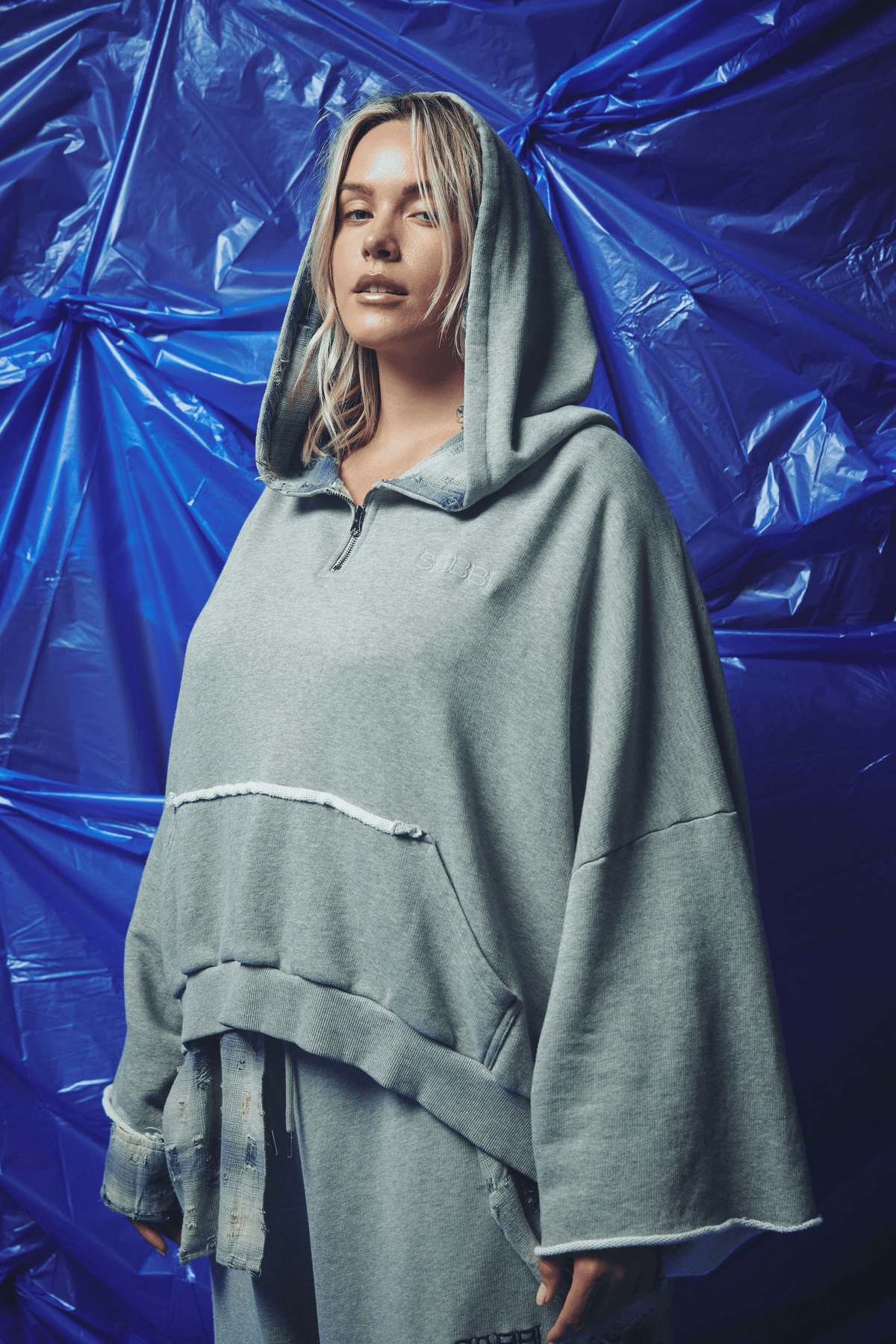 THE BE A KIND HUMAN HOODIE - BLUE