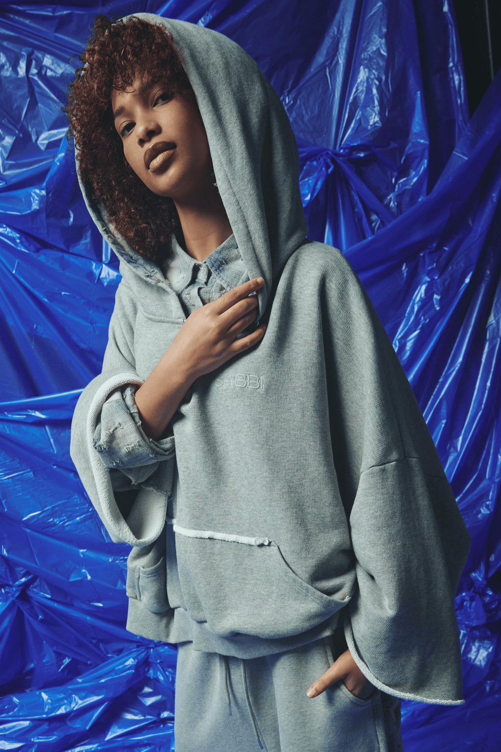 THE BE A KIND HUMAN HOODIE - BLUE