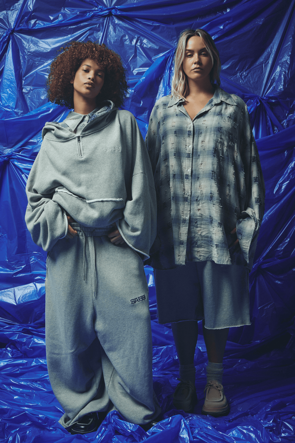 THE BE A KIND HUMAN HOODIE - BLUE