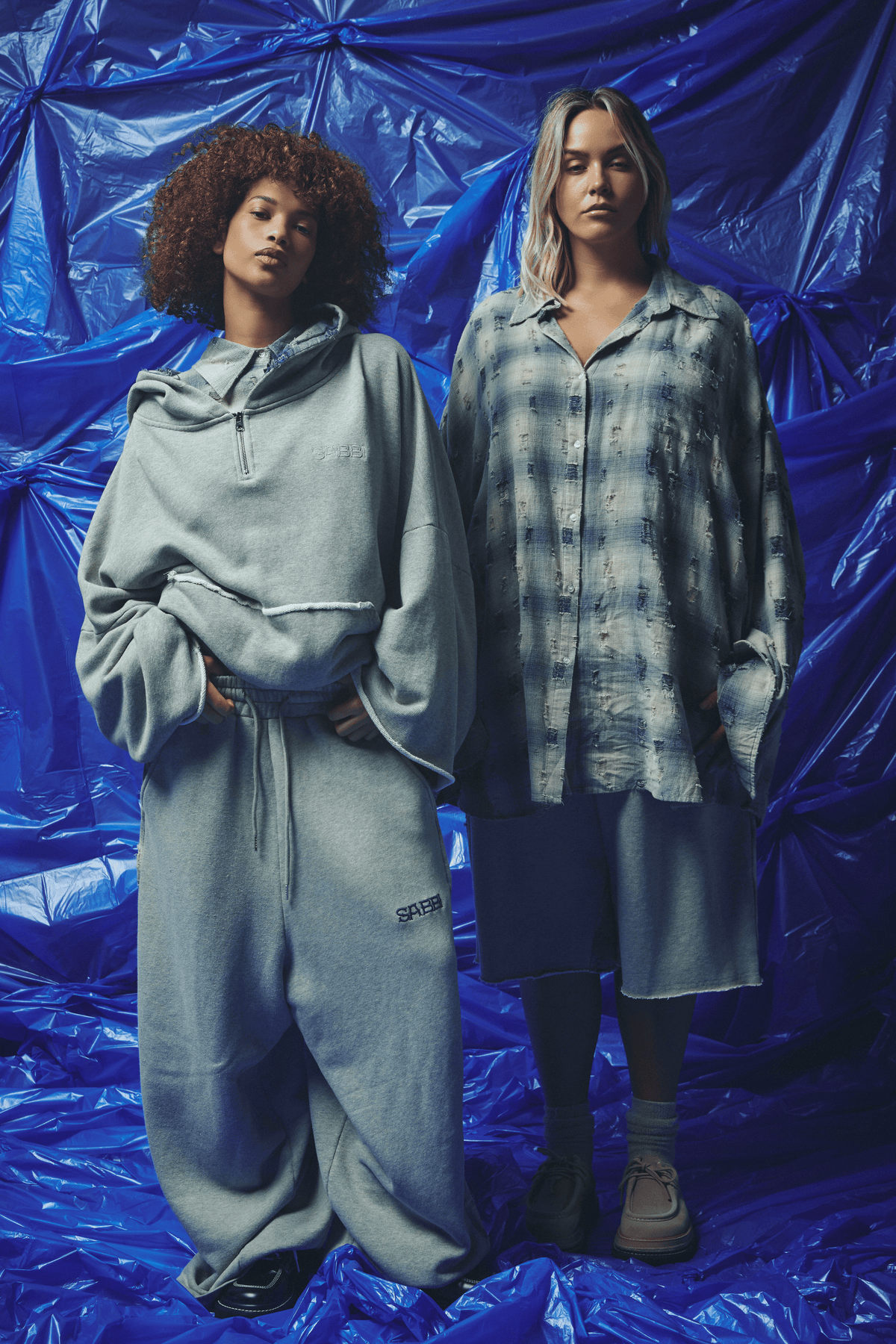 THE BE A KIND HUMAN HOODIE - BLUE