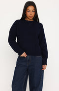 Chrishelle Knit Sweater Navy