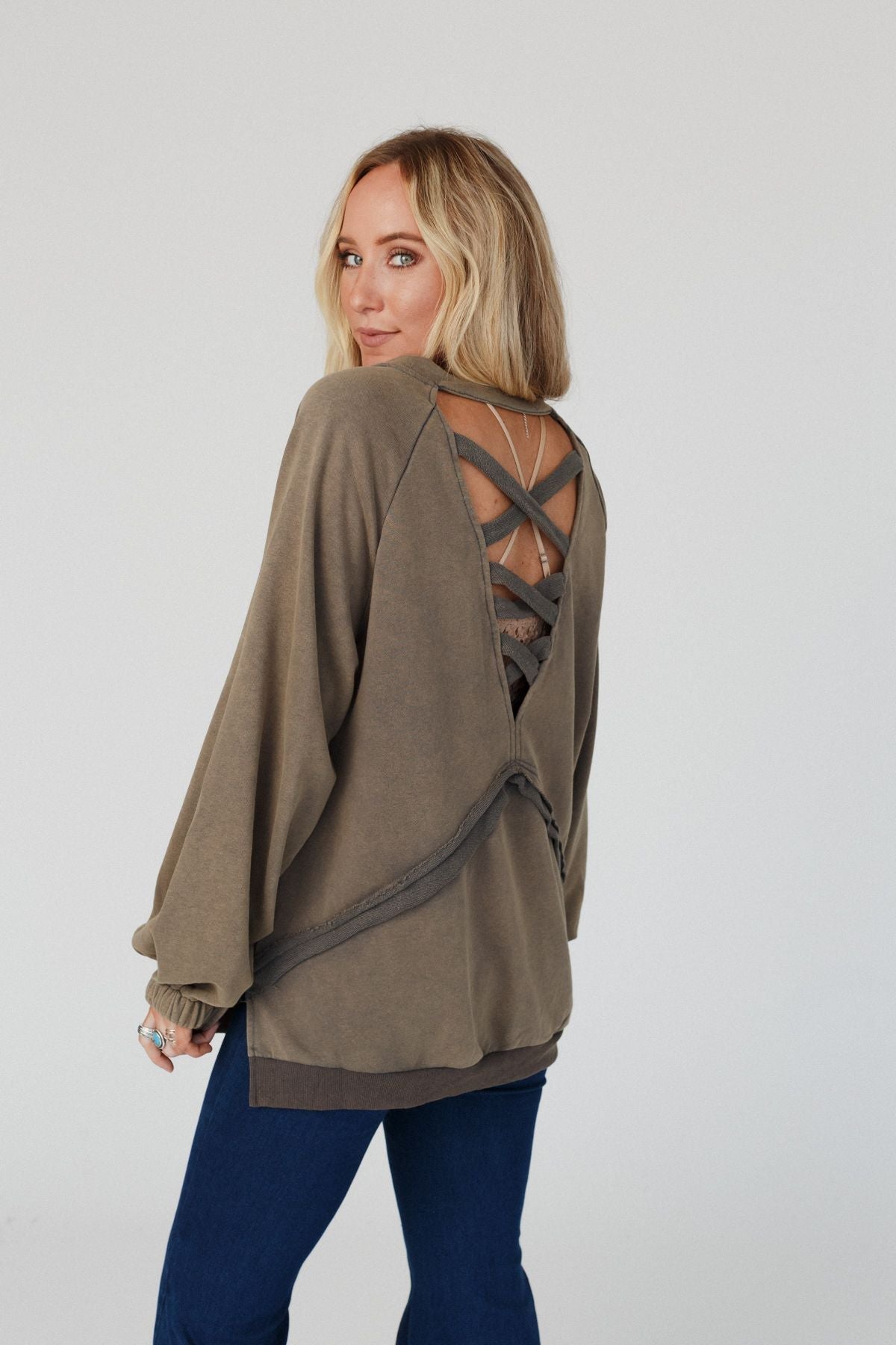 Crossed Paths Sweatshirt - Dusty Charcoal - Pre Order