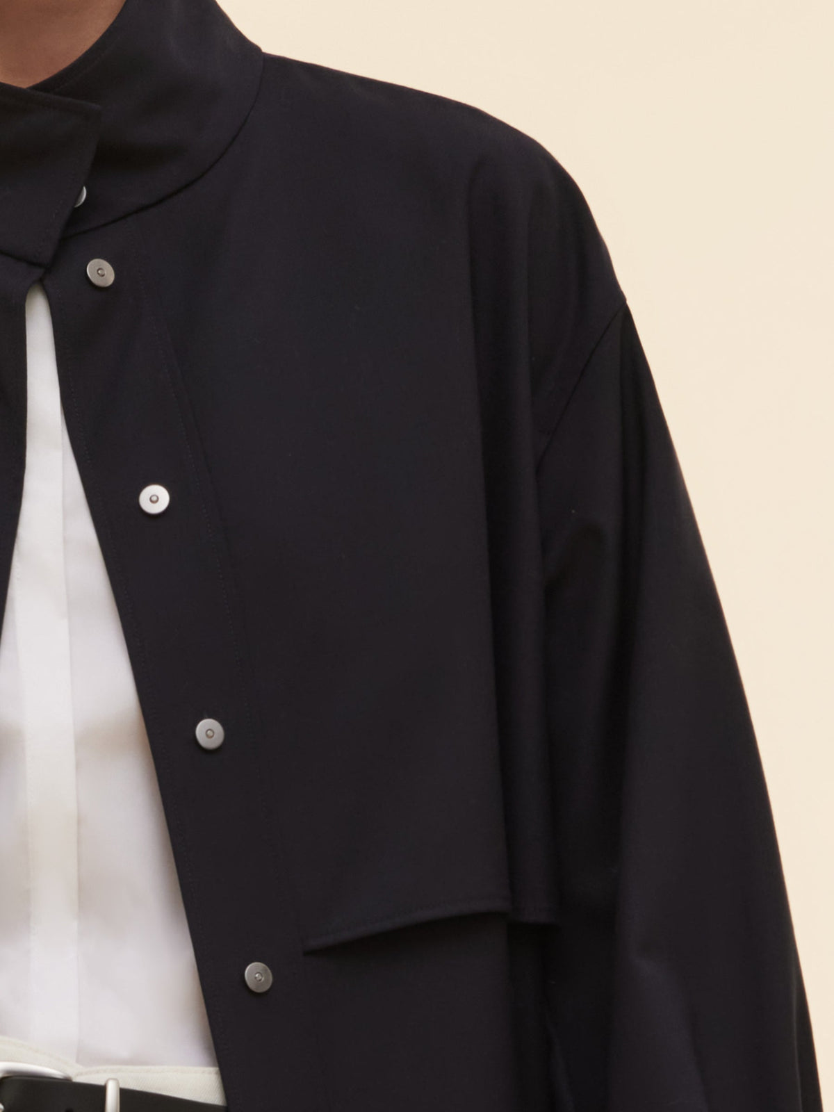 Worsted Wool Blend Women Trench Coat